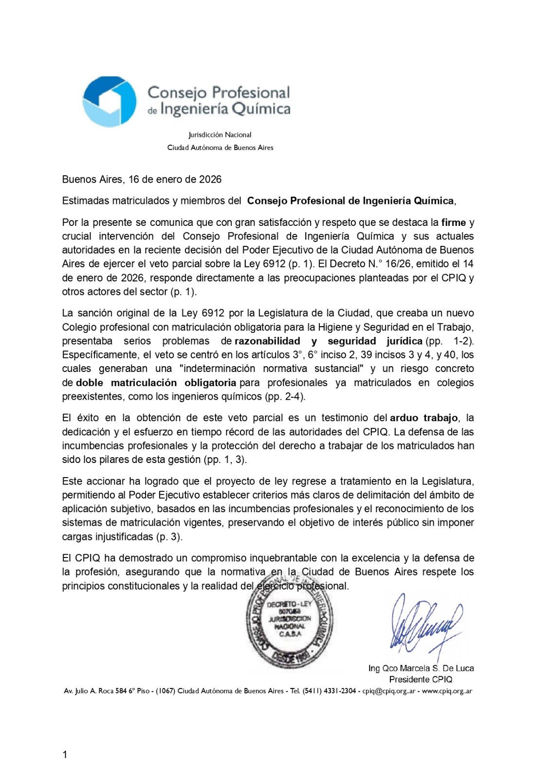 Veto de Ley 6912