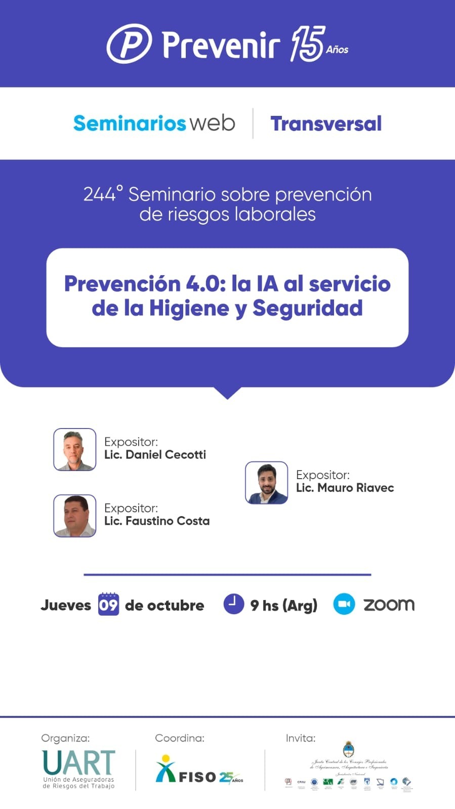 244º Seminario sobre Prevención de Riesgos Laborales